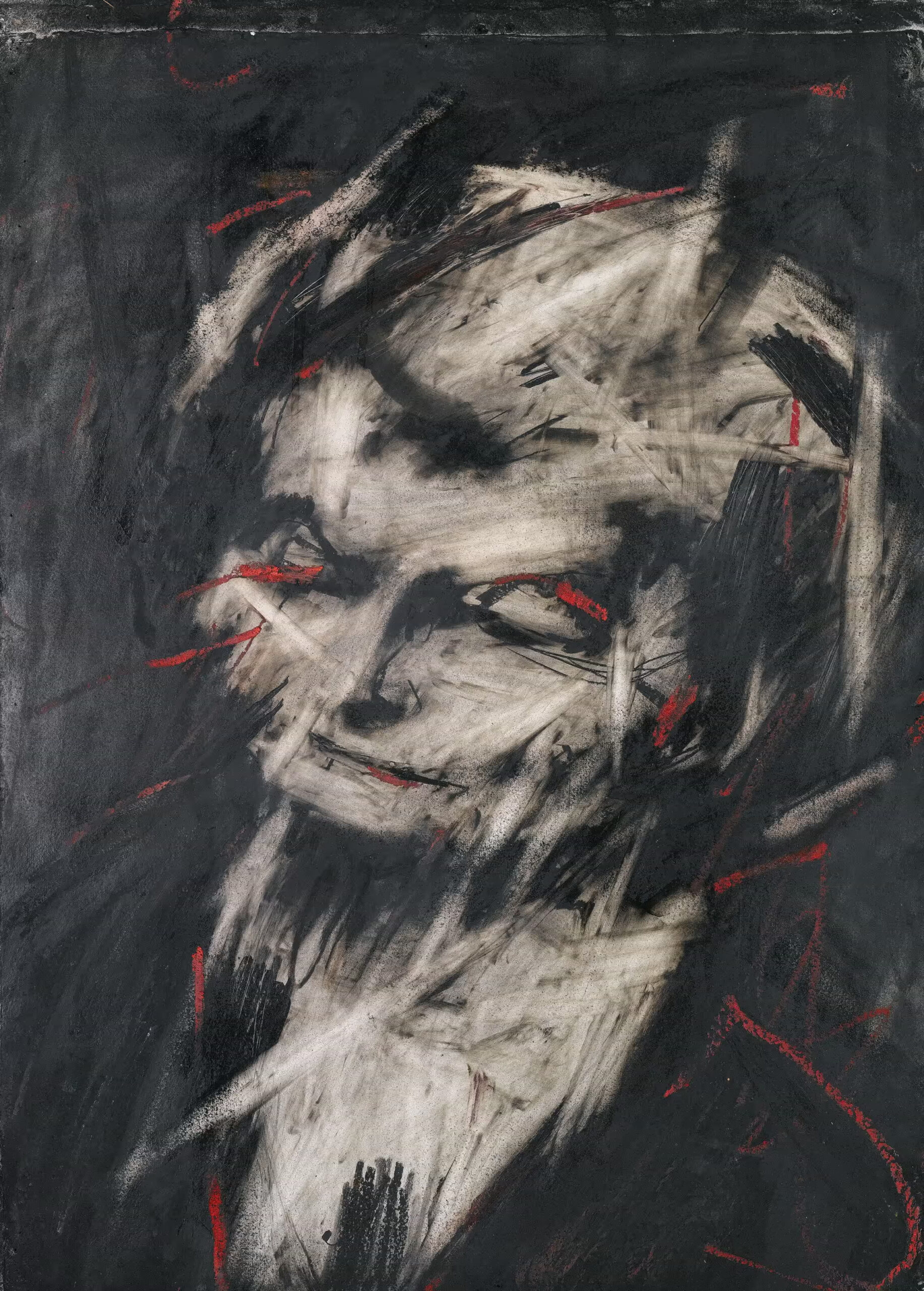 Frank Auerbach, Head of Helen Gillespie II, 1962, The Charcoal Heads, The Courtauld Gallery, Fotoğraf: courtesy of Frankie Rossi Art Projects, London