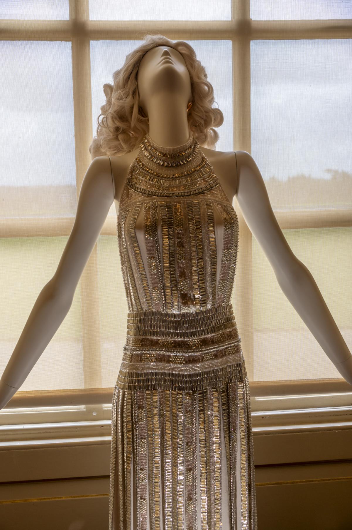 Alice Temperley tasarımı Blenheim Dress, Icons of British Sergisi, Blenheim Sarayı, 2024, Fotoğraf: Pete Seaward 