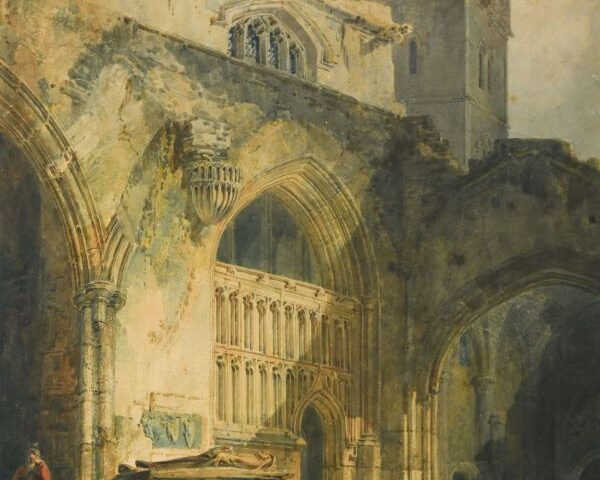 J. M. W. Turner, St David’s: The Ruins of St Mary’s Chapel and the Entrance to Bishop Vaughan’s Chapel, 1795, Tate