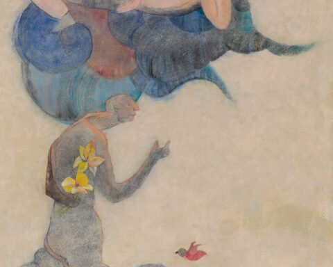 Can Göknil, Bir Demet Çiçek, Tuval üzerine akrilik, 90 x 70 cm, 2023, Ardıç Kuşu, Bozlu Art Project