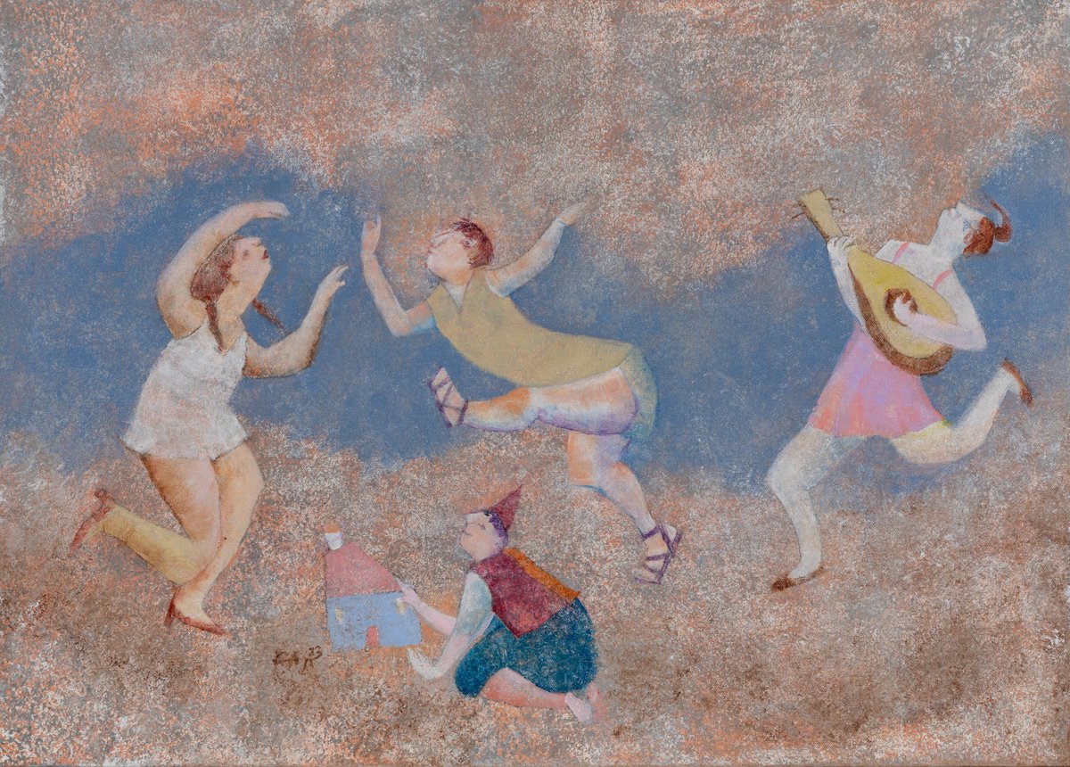 Can Göknil, Fatma, Tuval üzerine akrilik, 50 x 70 cm, 2023, Ardıç Kuşu, Bozlu Art Project