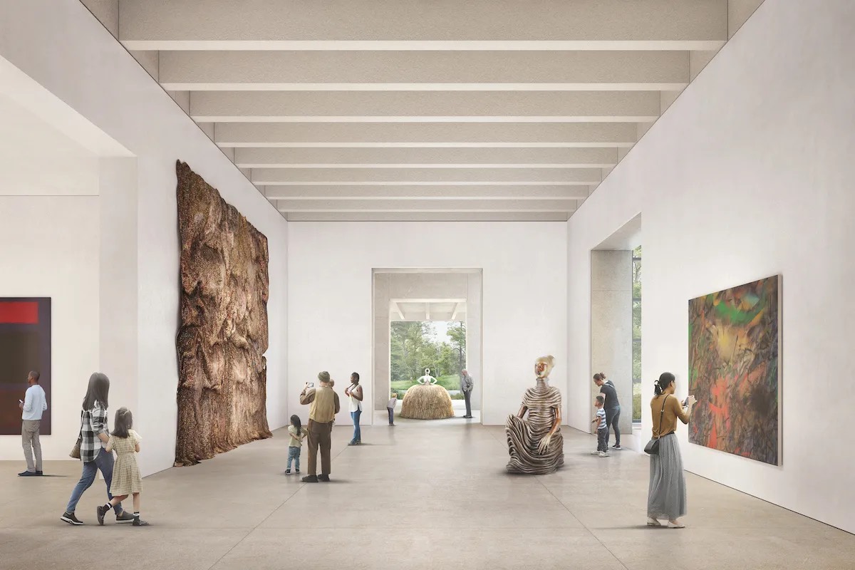 Rendering of The Metropolitan Museum of Art by Tang Wing. Visualization by © Filippo Bolognese. Image courtesy of Frida Escobedo Studio.