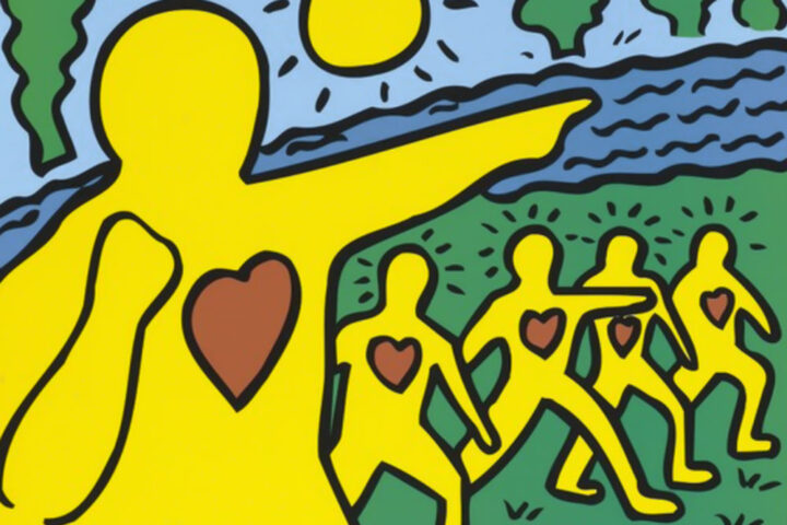 Keith Haring, Walk for Life poster