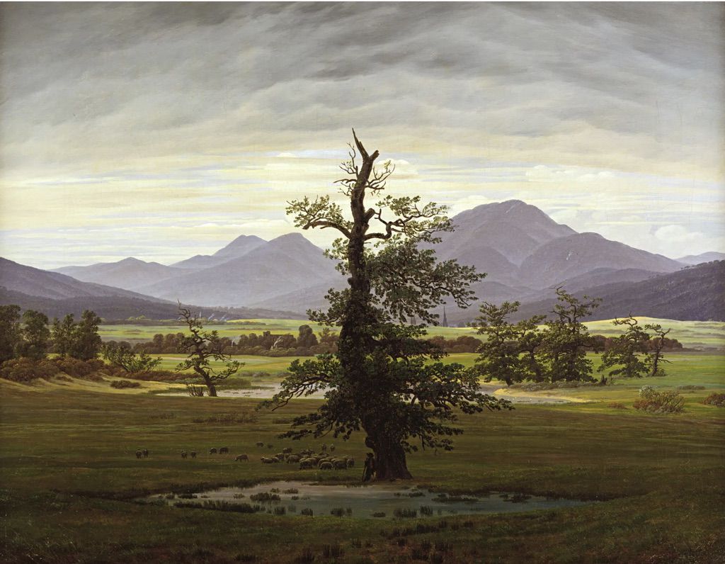 Caspar David Friedrich, Ihe Solitary Iree, 1822, Staatliche Museen zu Berlin, Alte Nationalgalerie, Foto Jörg P Anders