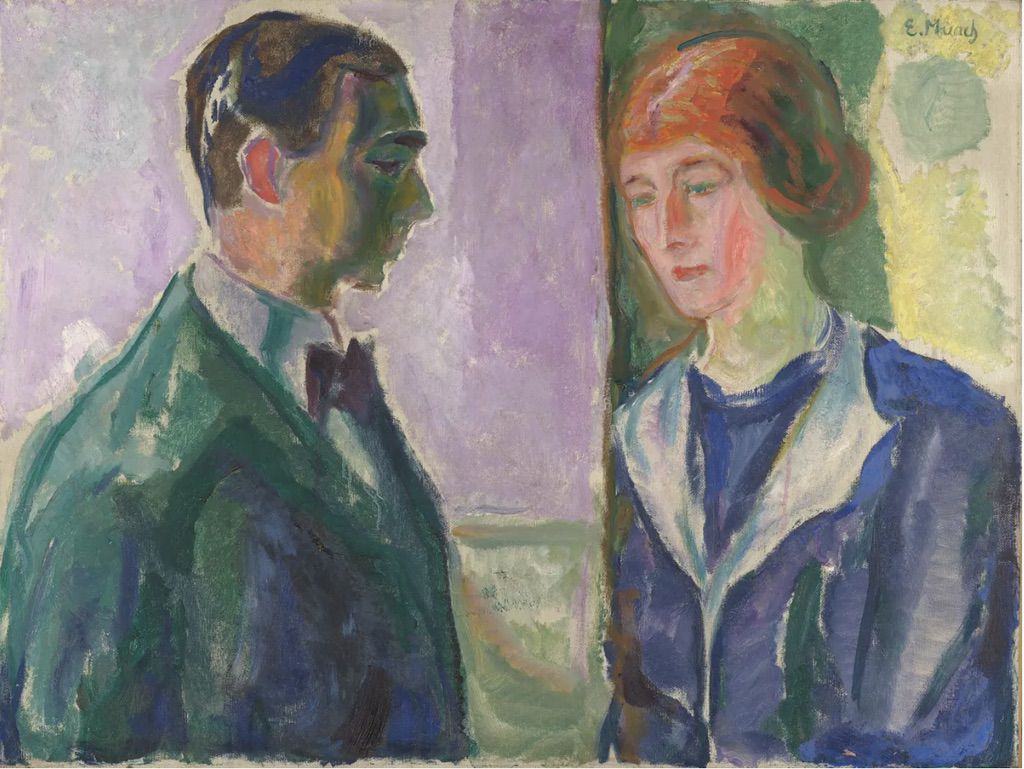 Käte and Hugo Perls, 1913 by Edvard Munch Foto Munchmuseet, Ove Kvavik