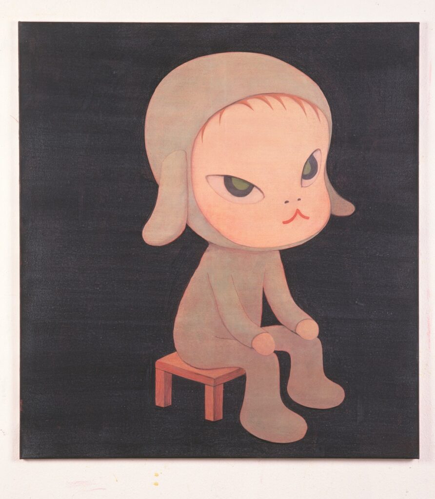 Yoshitomo Nara, Sleepless Night (Sitting), 1997. © Yoshitomo Nara, courtesy Yoshitomo Nara Foundation