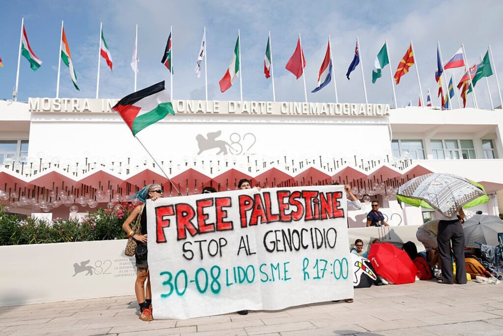 Venedik Film Festivali’nde Gazze Protestosu